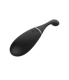 Œuf vibrant télécommandé USB noir avec option commande vocale LOLA-S - WS-NV030